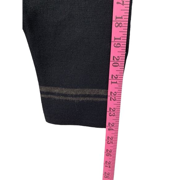 Deane & White Woman Long Cardigan Size 1X Plus Wool Blend Black Gray - Picture 6 of 8